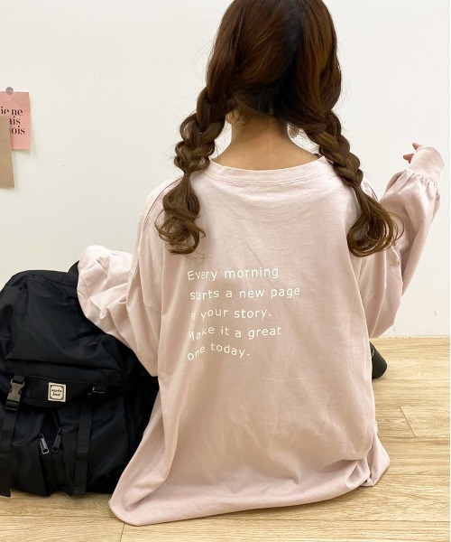 apres jour（アプレジュール）の「アソートビッグスリットロンT【ZOZOTOWN限定アイテム】（Tシャツ/カットソー・レディース・アイボリー/ブラック/ホワイト系その他3/オフホワイト/ホワイト系その他2/クリーム/ブラック系その他/ピンク/ホワイト系その他/ブラック系その他2/ホワイト系その他4/サックスブルー・フリー/X-LARGE）」の12枚目の写真