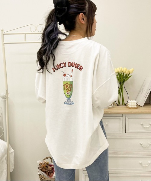 apres jour（アプレジュール）の「アソートビッグスリットロンT【ZOZOTOWN限定アイテム】（Tシャツ/カットソー・レディース・アイボリー/ブラック/ホワイト系その他3/オフホワイト/ホワイト系その他2/クリーム/ブラック系その他/ピンク/ホワイト系その他/ブラック系その他2/ホワイト系その他4/サックスブルー・フリー/X-LARGE）」の5枚目の写真