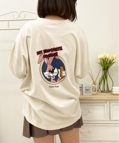 apres jour（アプレジュール）の「アソートビッグスリットロンT【ZOZOTOWN限定アイテム】（Tシャツ/カットソー・レディース・アイボリー/ブラック/ホワイト系その他3/オフホワイト/ホワイト系その他2/クリーム/ブラック系その他/ピンク/ホワイト系その他/ブラック系その他2/ホワイト系その他4/サックスブルー・フリー/X-LARGE）」の2枚目の写真