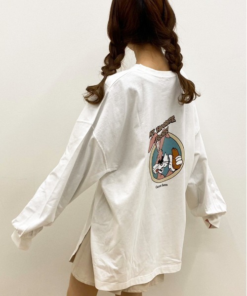 apres jour（アプレジュール）の「アソートビッグスリットロンT【ZOZOTOWN限定アイテム】（Tシャツ/カットソー・レディース・アイボリー/ブラック/ホワイト系その他3/オフホワイト/ホワイト系その他2/クリーム/ブラック系その他/ピンク/ホワイト系その他/ブラック系その他2/ホワイト系その他4/サックスブルー・フリー/X-LARGE）」の18枚目の写真