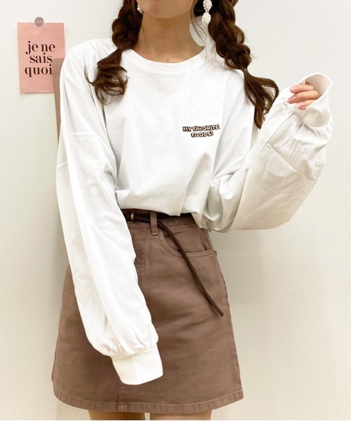 apres jour（アプレジュール）の「アソートビッグスリットロンT【ZOZOTOWN限定アイテム】（Tシャツ/カットソー・レディース・アイボリー/ブラック/ホワイト系その他3/オフホワイト/ホワイト系その他2/クリーム/ブラック系その他/ピンク/ホワイト系その他/ブラック系その他2/ホワイト系その他4/サックスブルー・フリー/X-LARGE）」の13枚目の写真