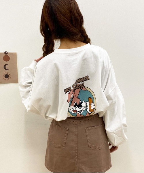 apres jour（アプレジュール）の「アソートビッグスリットロンT【ZOZOTOWN限定アイテム】（Tシャツ/カットソー・レディース・アイボリー/ブラック/ホワイト系その他3/オフホワイト/ホワイト系その他2/クリーム/ブラック系その他/ピンク/ホワイト系その他/ブラック系その他2/ホワイト系その他4/サックスブルー・フリー/X-LARGE）」の16枚目の写真