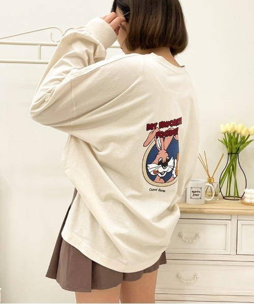 apres jour（アプレジュール）の「アソートビッグスリットロンT【ZOZOTOWN限定アイテム】（Tシャツ/カットソー・レディース・アイボリー/ブラック/ホワイト系その他3/オフホワイト/ホワイト系その他2/クリーム/ブラック系その他/ピンク/ホワイト系その他/ブラック系その他2/ホワイト系その他4/サックスブルー・フリー/X-LARGE）」の22枚目の写真