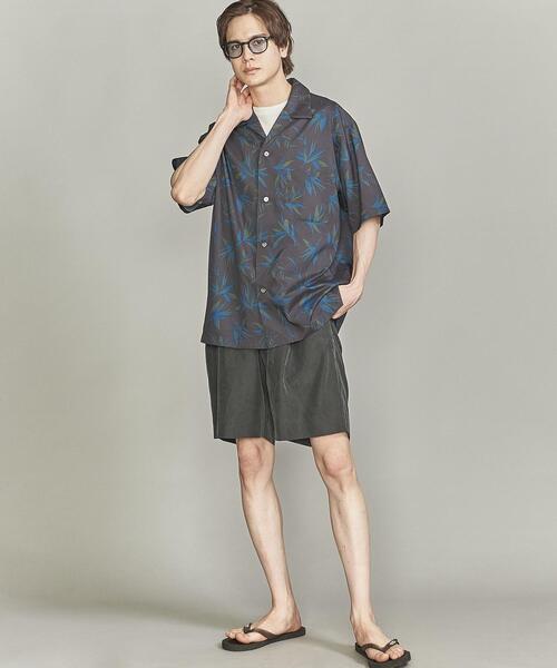 BEAUTY&YOUTH UNITED ARROWS(ビューティーアンドユースユナイテッドアローズ)の「【WEB限定】by オープンカラー ダーク アロハシャツ(シャツ/ブラウス・メンズ・ブラック/ダークグリーン/ダークブラウン・S/M/L/XL)」の8枚目の写真