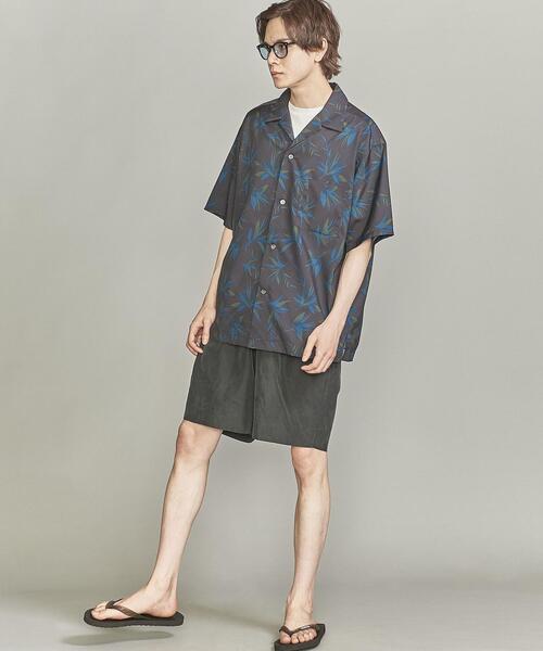 BEAUTY&YOUTH UNITED ARROWS(ビューティーアンドユースユナイテッドアローズ)の「【WEB限定】by オープンカラー ダーク アロハシャツ(シャツ/ブラウス・メンズ・ブラック/ダークグリーン/ダークブラウン・S/M/L/XL)」の5枚目の写真