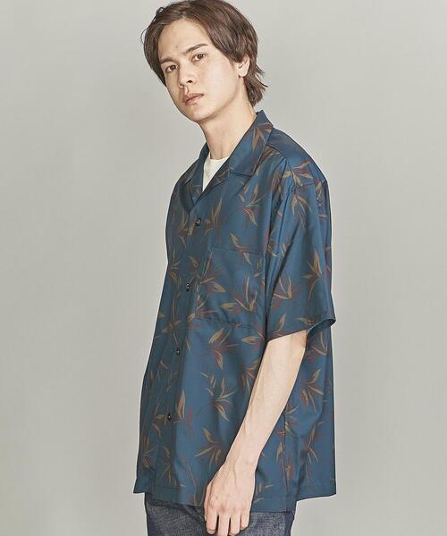 BEAUTY&YOUTH UNITED ARROWS(ビューティーアンドユースユナイテッドアローズ)の「【WEB限定】by オープンカラー ダーク アロハシャツ(シャツ/ブラウス・メンズ・ブラック/ダークグリーン/ダークブラウン・S/M/L/XL)」の9枚目の写真