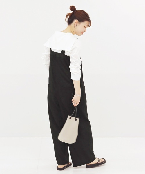 JOURNAL STANDARD（ジャーナルスタンダード）の「ラチネクロスIラインサロペット◆（サロペット/オーバーオール・レディース・ネイビー/ブラック/カーキ・36/38）」の5枚目の写真