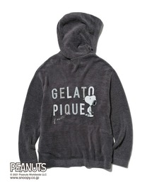 【新品】ジェラートピケ　PEANUTS ジャガードパーカー PEANUTS】【UNISEX】オリジナルアート ジャガードパーカ