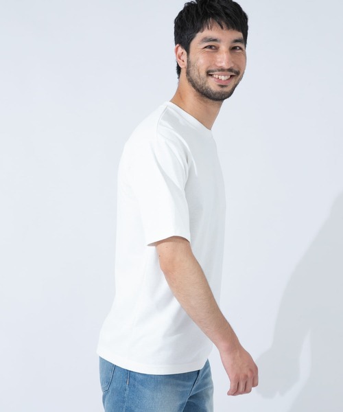 URBAN RESEARCH ROSSO MEN(アーバンリサーチロッソメン)の「『XLサイズあり』『接触冷感』ICE SUMMERベーシックTシャツ(Tシャツ/カットソー・メンズ・ブラック/ホワイト・X-LARGE/LARGE/XX-LARGE/MEDIUM/SMALL)」の6枚目の写真