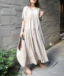 CORNERS | ハーフスリーブティアードワンピース(ワンピース)