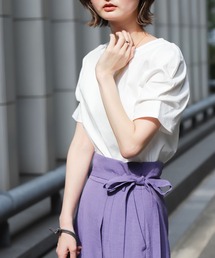 SENSE OF PLACE by URBAN RESEARCH | デザインスリーブコンパクトトップ(Tシャツ/カットソー)
