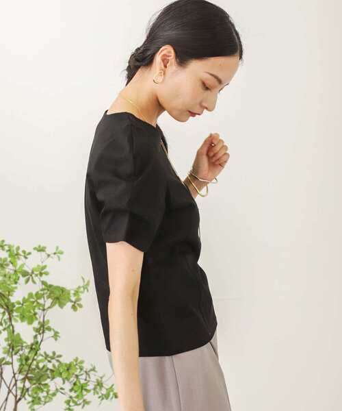 SENSE OF PLACE by URBAN RESEARCH（センスオブプレイスバイアーバンリサーチ）の「デザインスリーブコンパクトトップ（Tシャツ/カットソー・レディース・イエロー/ブラック/オフホワイト・ONE）」の16枚目の写真