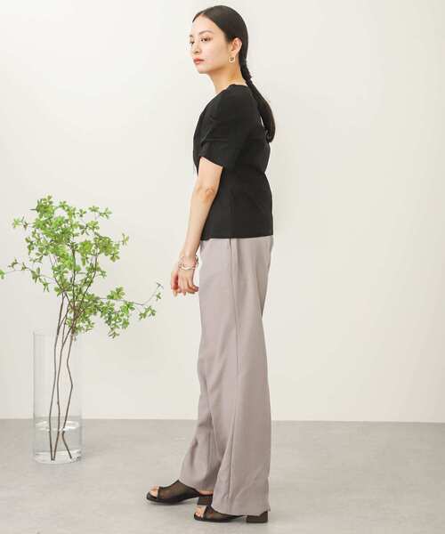 SENSE OF PLACE by URBAN RESEARCH（センスオブプレイスバイアーバンリサーチ）の「デザインスリーブコンパクトトップ（Tシャツ/カットソー・レディース・イエロー/ブラック/オフホワイト・ONE）」の19枚目の写真