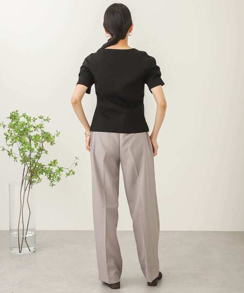 SENSE OF PLACE by URBAN RESEARCH（センスオブプレイスバイアーバンリサーチ）の「デザインスリーブコンパクトトップ（Tシャツ/カットソー・レディース・イエロー/ブラック/オフホワイト・ONE）」の20枚目の写真