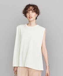 BEAUTY&YOUTH UNITED ARROWS | BY コットンタックショルダーノースリーブニット -ウォッシャブル-(ニット/セーター)