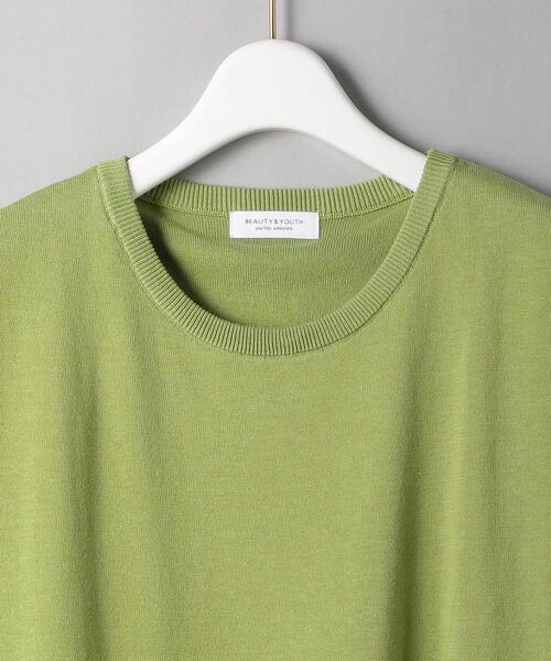 BEAUTY&YOUTH UNITED ARROWS（ビューティーアンドユースユナイテッドアローズ）の「BY コットンタックショルダーノースリーブニット -ウォッシャブル-（ニット/セーター・レディース・ホワイト/ブラック/ケリー・FREE）」の18枚目の写真