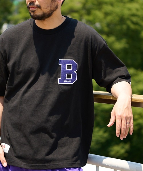 CIAOPANIC TYPY（チャオパニックティピー）の「USAコットンサガラ刺繍ワッペンTee（Tシャツ/カットソー・メンズ・ブラック/オフホワイト/グレー・X-LARGE/MEDIUM/LARGE/SMALL）」の3枚目の写真