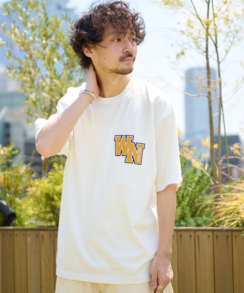 CIAOPANIC TYPY（チャオパニックティピー）の「USAコットンサガラ刺繍ワッペンTee（Tシャツ/カットソー・メンズ・ブラック/オフホワイト/グレー・X-LARGE/MEDIUM/LARGE/SMALL）」の11枚目の写真