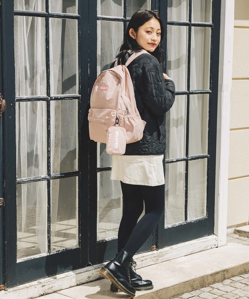 MILKFED.（ミルクフェド）の「LIGHT WEGHT BACKPACK（バックパック/リュック・レディース・レッド/ライトピンク/ブラック/ベージュ・ONE SIZE）」の14枚目の写真