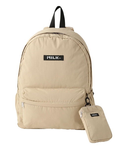 MILKFED.（ミルクフェド）の「LIGHT WEGHT BACKPACK（バックパック/リュック・レディース・レッド/ライトピンク/ブラック/ベージュ・ONE SIZE）」の11枚目の写真