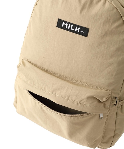 MILKFED.（ミルクフェド）の「LIGHT WEGHT BACKPACK（バックパック/リュック・レディース・レッド/ライトピンク/ブラック/ベージュ・ONE SIZE）」の12枚目の写真