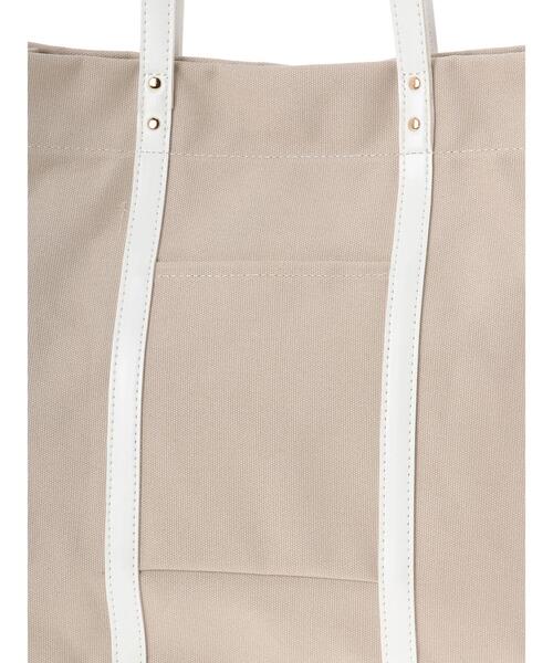 AMERICAN HOLIC（アメリカンホリック）の「キャンバススクエアトートバッグ（トートバッグ・レディース・ベージュ・FREE）」の5枚目の写真