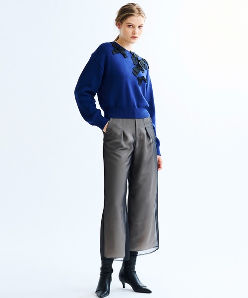 LANVIN en Bleu（ランバンオンブルー）の「メニーリボンニット（ニット