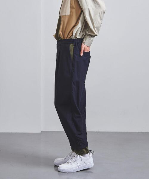 EN ROUTE（アンルート）の「＜EN ROUTE（アンルート）＞ リップストップ レイヤード ヘムコード 1プリーツ（その他パンツ・メンズ・ネイビー/ブラック・3/1/2）」の4枚目の写真
