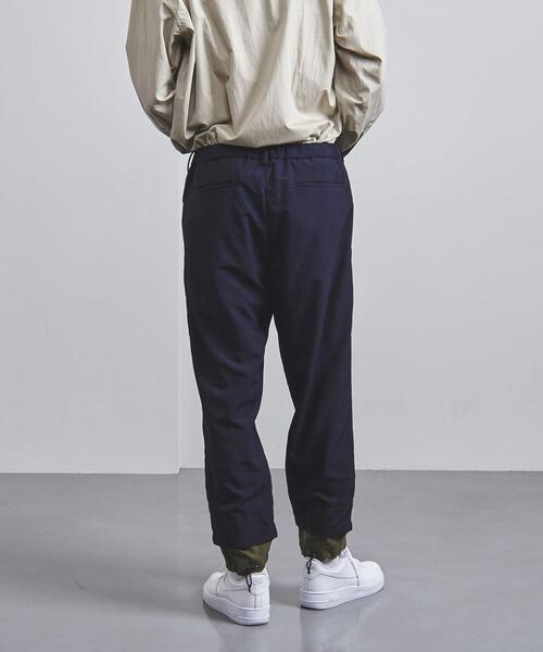 EN ROUTE（アンルート）の「＜EN ROUTE（アンルート）＞ リップストップ レイヤード ヘムコード 1プリーツ（その他パンツ・メンズ・ネイビー/ブラック・3/1/2）」の5枚目の写真