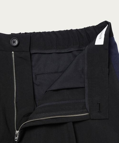 EN ROUTE（アンルート）の「＜EN ROUTE（アンルート）＞ リップストップ レイヤード ヘムコード 1プリーツ（その他パンツ・メンズ・ネイビー/ブラック・3/1/2）」の21枚目の写真