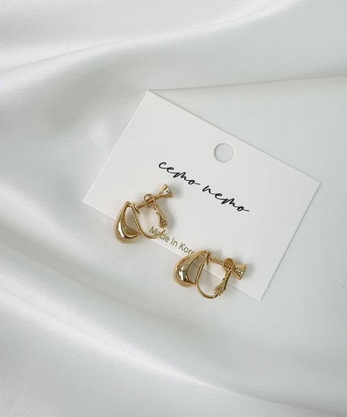 CEMONEMO（セモネモ）の「メタル ティアドロップ イヤリング（イヤリング・レディース・ゴールド/シルバー・FREE）」の9枚目の写真