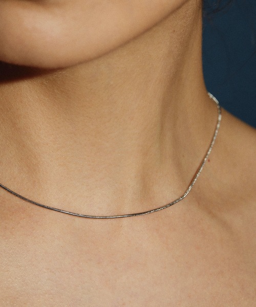 CENE（セネ）の「【CENE】セネ/ [シルバー]1mmスネークチェーン ネックレス 39cm（ネックレス・レディース・シルバー・FREE）」の7枚目の写真