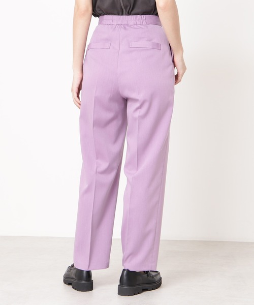 N.（N. Natural Beauty Basic）（エヌエヌナチュラルビューティーベーシック）の「◆センタープレスストレートパンツ（その他パンツ・レディース・チャコールグレー/ベージュ/パープル・MEDIUM）」の14枚目の写真