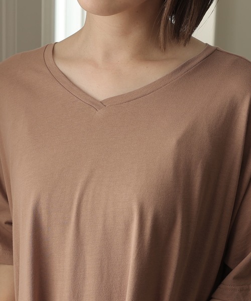 ElegChic(エレグシック)の「Aライン コットンワンピース(ワンピース・レディース・モカ/ブラック/グレイッシュベージュ・4L/XL/M)」の11枚目の写真