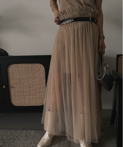 Ameri(アメリ)の「HALF CHAIN BELT(ベルト・レディース・ブラック/ブラウン・FREE)」の5枚目の写真