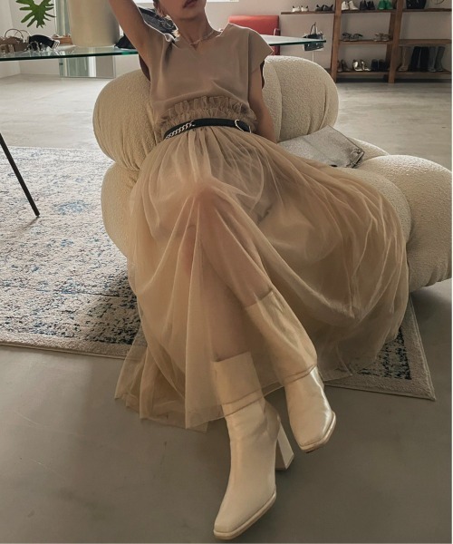 Ameri(アメリ)の「HALF CHAIN BELT(ベルト・レディース・ブラック/ブラウン・FREE)」の7枚目の写真