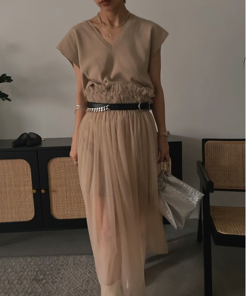 Ameri(アメリ)の「HALF CHAIN BELT(ベルト・レディース・ブラック/ブラウン・FREE)」の6枚目の写真