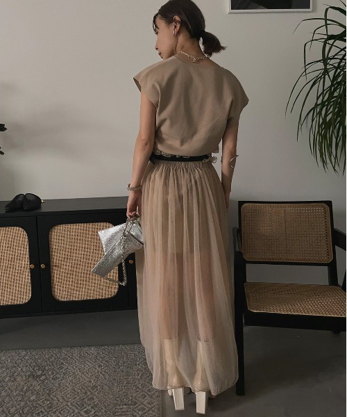 Ameri(アメリ)の「HALF CHAIN BELT(ベルト・レディース・ブラック/ブラウン・FREE)」の9枚目の写真