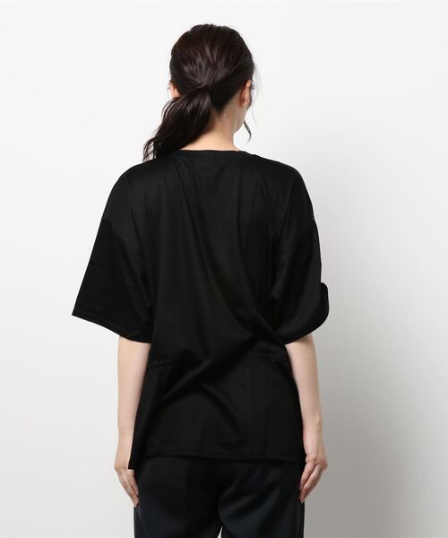 RIM.ARK(リムアーク)の「Side gather T/SH(Tシャツ/カットソー・レディース・ホワイト/ブラック・FREE)」の18枚目の写真