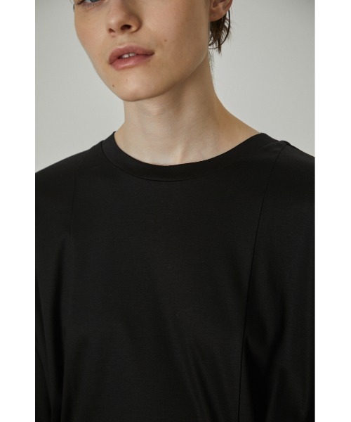 RIM.ARK(リムアーク)の「Side gather T/SH(Tシャツ/カットソー・レディース・ホワイト/ブラック・FREE)」の7枚目の写真