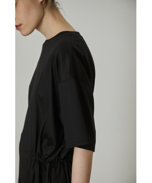 RIM.ARK(リムアーク)の「Side gather T/SH(Tシャツ/カットソー・レディース・ホワイト/ブラック・FREE)」の8枚目の写真