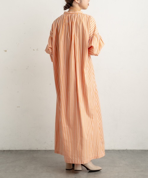 BLAMINK ブラミンク　ストライプ　シャツワンピース　美品 BLAMINK(ブラミンク) ストライプシャツワンピース7926-299-0001