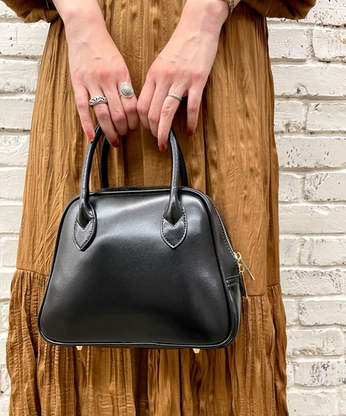 CIAOPANIC（チャオパニック）の「ミニボストンバッグ（ボストンバッグ・レディース・ブラック/ダークグリーン/ボルドー・FREE）」の2枚目の写真