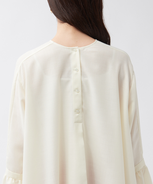 qualite（カリテ）の「ベルスリーブ2WAYブラウス（シャツ/ブラウス・レディース・オフホワイト/ダークオレンジ・36/38）」の19枚目の写真