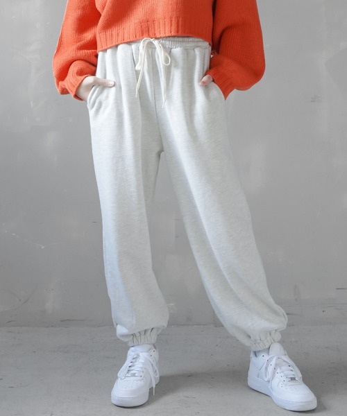 SPINNS（スピンズ）の「ボーイズライク スウェットパンツ（スウェットパンツ・レディース・ブラック/エンジ/ダークグリーン/オートミール・ONESIZE）」の3枚目の写真