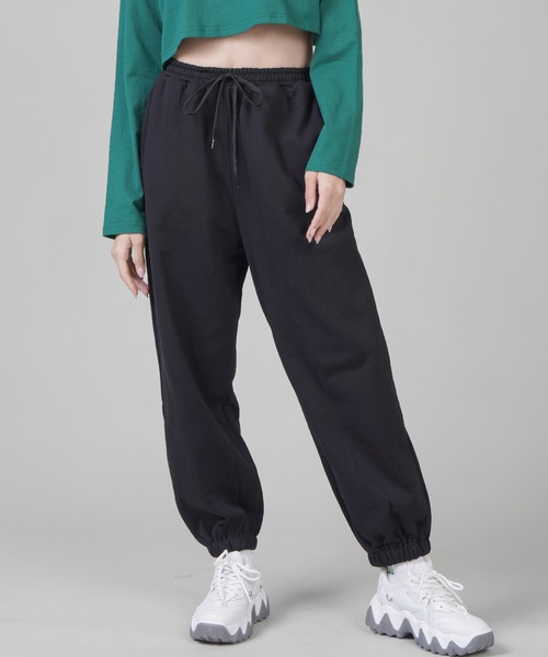 SPINNS（スピンズ）の「ボーイズライク スウェットパンツ（スウェットパンツ・レディース・ブラック/エンジ/ダークグリーン/オートミール・ONESIZE）」の2枚目の写真