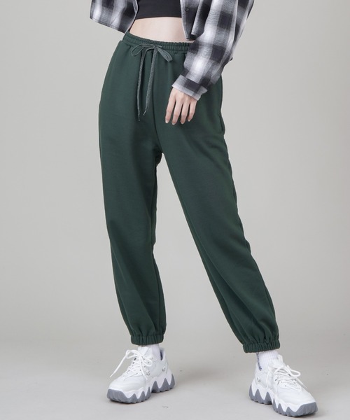 SPINNS（スピンズ）の「ボーイズライク スウェットパンツ（スウェットパンツ・レディース・ブラック/エンジ/ダークグリーン/オートミール・ONESIZE）」の4枚目の写真