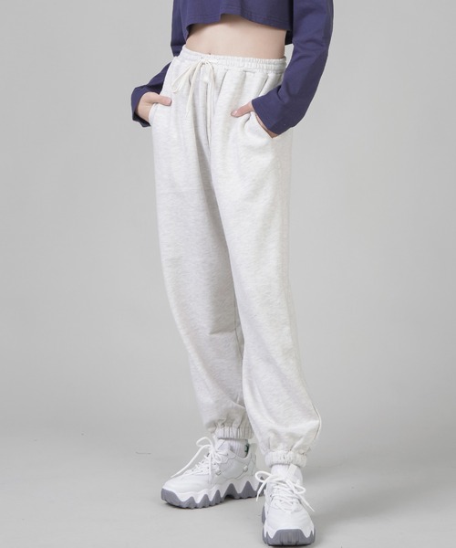 SPINNS（スピンズ）の「ボーイズライク スウェットパンツ（スウェットパンツ・レディース・ブラック/エンジ/ダークグリーン/オートミール・ONESIZE）」の7枚目の写真