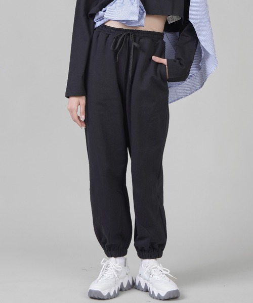 SPINNS（スピンズ）の「ボーイズライク スウェットパンツ（スウェットパンツ・レディース・ブラック/エンジ/ダークグリーン/オートミール・ONESIZE）」の12枚目の写真