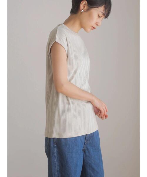 AMERICAN HOLIC(アメリカンホリック)の「針抜きテレコカットプルオーバー(Tシャツ/カットソー・レディース・ネイビー/ブラック/グレイッシュベージュ・M/L)」の10枚目の写真